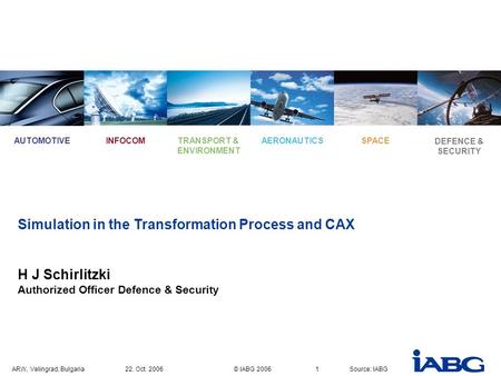 Simulation in the Transformation Process and CAX