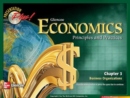 Splash Screen. Chapter Menu Chapter Introduction Section 1:Section 1:Forms of Business Organization Section 2:Section 2:Business Growth and Expansion.