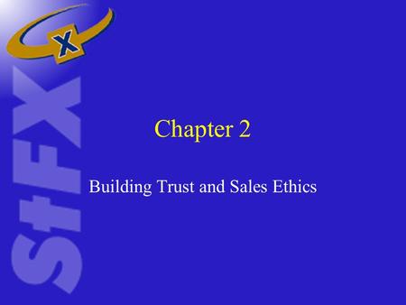 Building Trust and Sales Ethics