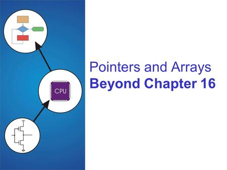 Pointers and Arrays Beyond Chapter 16. 16-2 Pointers and Arrays What are the real differences? Pointer Holds the address of a variable Can be pointed.