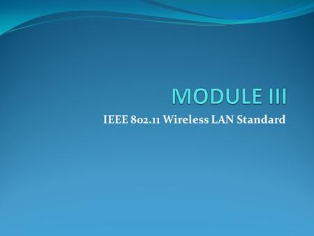 IEEE 802.11 Wireless LAN Standard. Medium Access Control-CSMA/CA IEEE 802.11 defines two MAC sublayers Distributed coordination function (DCF) Point coordination.