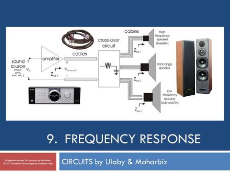 9. FREQUENCY RESPONSE CIRCUITS by Ulaby & Maharbiz All rights reserved. Do not copy or distribute. © 2013 National Technology and Science Press.