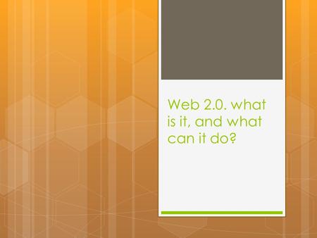 Web 2.0. what is it, and what can it do?. Interactive Multimedia (IMM)  Interactive Multimedia are things like programs or websites that allow you to.