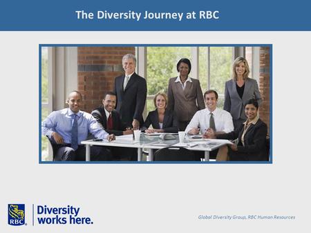 The Diversity Journey at RBC Global Diversity Group, RBC Human Resources.