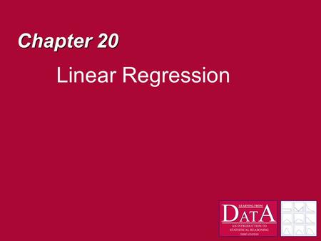 Chapter 20 Linear Regression. What if… We believe that an important relation between two measures exists? For example, we ask 5 people about their salary.
