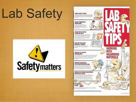 Lab Safety. Science is a hands-on laboratory class Safety is the #1 priority Rules to follow at all times Safety Contract to read and sign before laboratory.