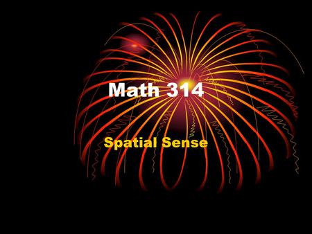 Math 314 Spatial Sense. Topics Views Drawing Methods - Oblique - Opaque - Axiometric - Single Vanishing - Double Vanishing Solids.