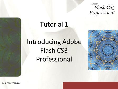 Tutorial 1 Introducing Adobe Flash CS3 Professional