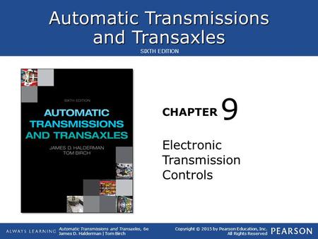 9 Electronic Transmission Controls.