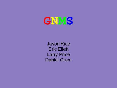 GNMSGNMS Jason Rice Eric Ellett Larry Price Daniel Grum.