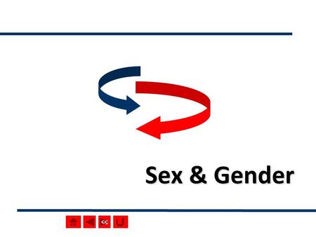Sex & Gender GÇ. 2 Sex Fixed biological category: Chromosomal Anatomical Reproductive Hormonal Other physiological Man and woman/male female Eunuchs :a.