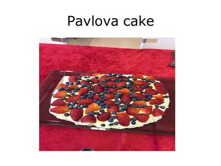 Pavlova cake.