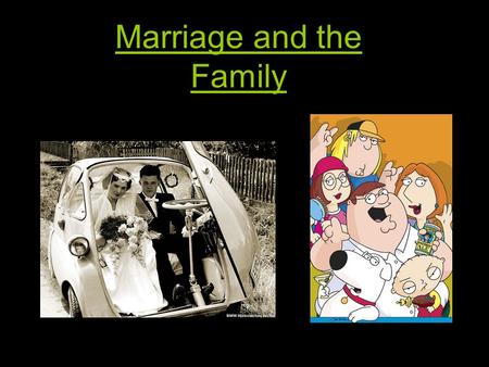 Marriage and the Family. cohabitation a)Nuns living in one house b)Living together without being married c)Marrying more than one person at a time.