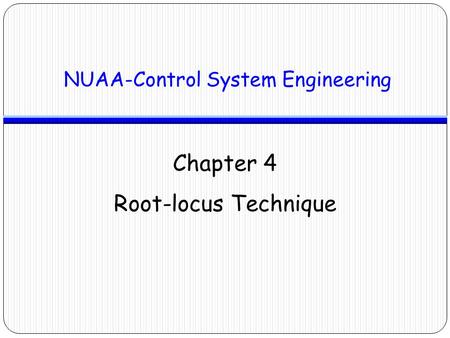 NUAA-Control System Engineering