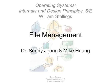 File Management Dave Bremer Otago Polytechnic, N.Z. ©2008, Prentice Hall Dr. Sunny Jeong & Mike Huang Operating Systems: Internals and Design Principles,