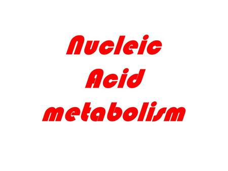 Nucleic Acid metabolism. De Novo Synthesis of Purine Nucleotides We use for purine nucleotides the entire glycine molecule (atoms 4, 5,7), the amino nitrogen.