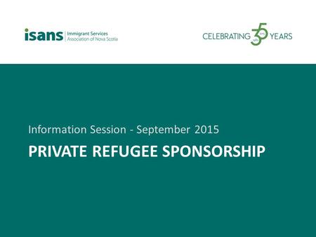 Private Refugee sponsorship