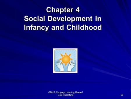 57 ©2013, Cengage Learning, Brooks/ Cole Publishing Chapter 4 Social Development in Infancy and Childhood.