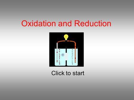 Oxidation and Reduction Click to start Question 1 In the reaction MnO 2 (s) + 4HCl(aq)  Cl 2 (g) + MnCl 2 (aq) + 2H 2 O(l) HCl is the oxidising agent.