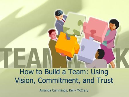 How to Build a Team: Using Vision, Commitment, and Trust