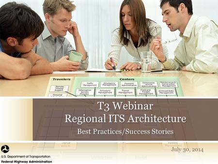 T3 Webinar Regional ITS Architecture Best Practices/Success Stories July 30, 2014.