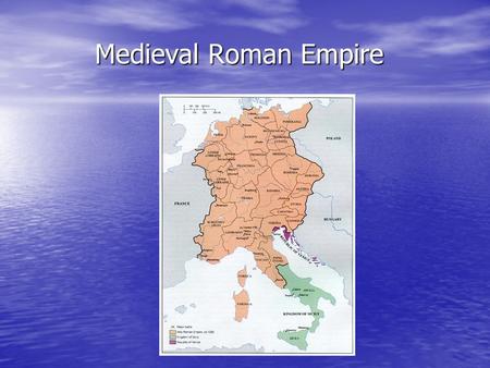 Medieval Roman Empire. Otto Gospels 1000 (four personified provinces venerate Otto III)
