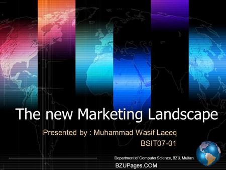 The new Marketing Landscape