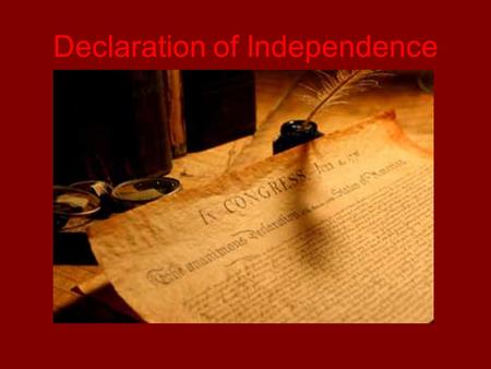 Declaration of Independence. ___ Explain the events and conflicts leading up to the development of the Declaration of Independence ___ Bunker Hill ___.
