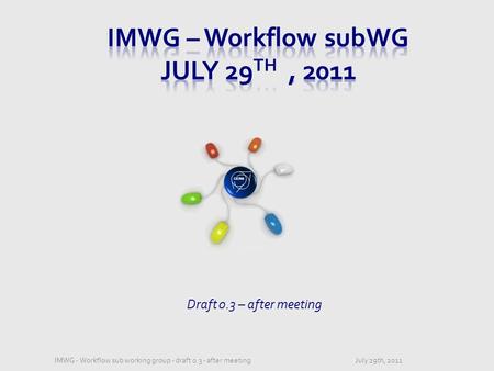 CERN Draft 0.3 – after meeting July 29th, 2011IMWG - Workflow sub working group - draft 0.3 - after meeting.
