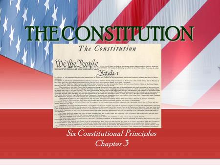 Six Constitutional Principles Chapter 3