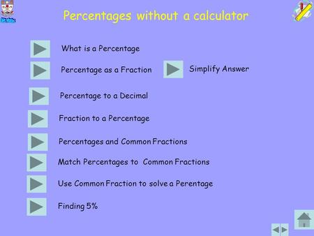Percentages without a calculator