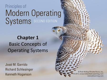 Chapter 1 Basic Concepts of Operating Systems