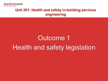 Unit 201: Health and safety in building services engineering