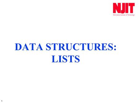 1 DATA STRUCTURES: LISTS. 2 LISTS ARE USED TO WORK WITH A GROUP OF VALUES IN AN ORGANIZED MANNER. A SERIES OF MEMORY LOCATIONS CAN BE DIRECTLY REFERENCED.