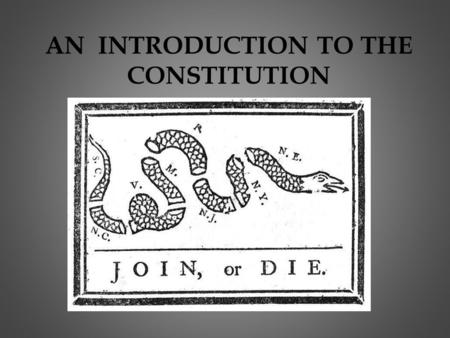 AN INTRODUCTION TO THE CONSTITUTION. Why is the Constitution so Important ??? Laws of the Land Blueprint for how the country functions Controls power.