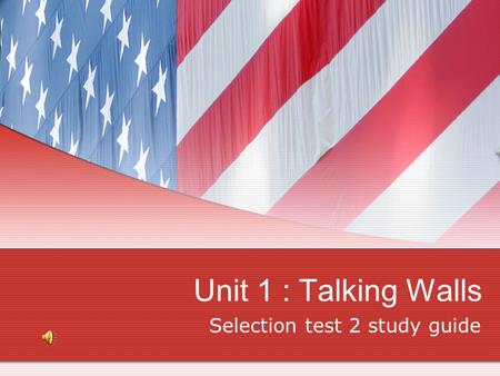 Selection test 2 study guide