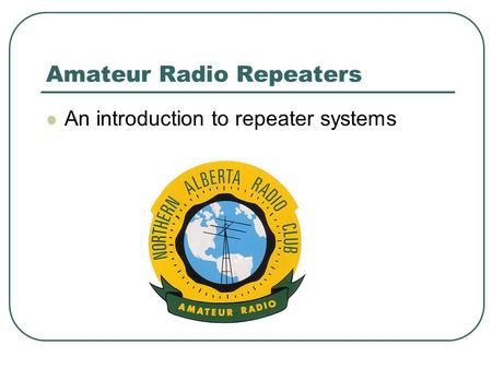 Amateur Radio Repeaters