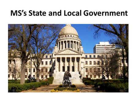 MS’s State and Local Government