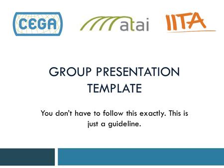 Group PresentaTion Template