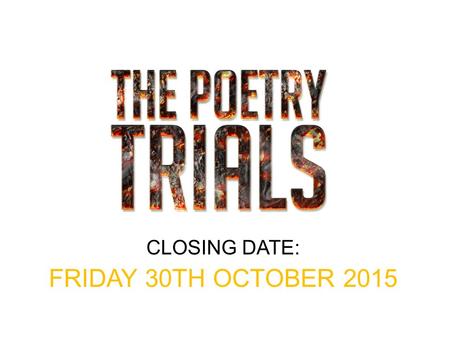 CLOSING DATE: FRIDAY 30TH OCTOBER 2015. TODAY WE ARE GOING TO: Learn about a constrained writing style: Lipogram Discuss ideas in a group setting Expand.