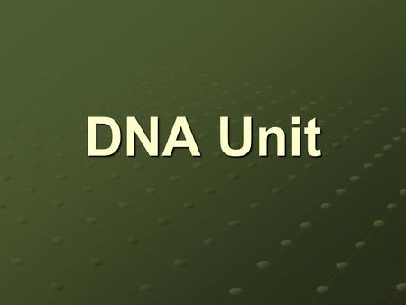 DNA Unit. Structure of DNA - shape is a double helix - a long polymer made of smaller units (monomers) called nucleotides.