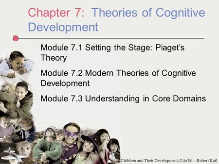 Chapter 7: Theories of Cognitive Development Module 7.1 Setting the Stage: Piaget’s Theory Module 7.2 Modern Theories of Cognitive Development Module 7.3.