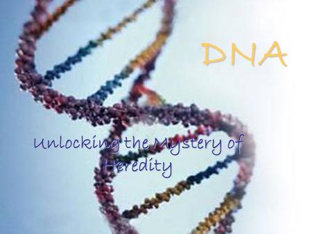 Unlocking the Mystery of Heredity