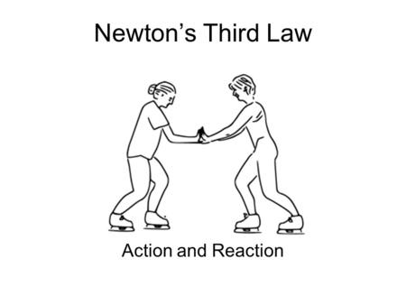 Newton’s Third Law Action and Reaction. What is an interaction? Interactions occur when one object exerts a force on another object. The result is the.