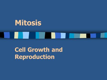 Mitosis Cell Growth and Reproduction. Nucleus- Organelle that directs the activities of the cell.