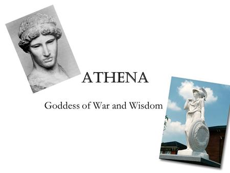Athena Goddess of War and Wisdom. A painting representing the birth of Athena.