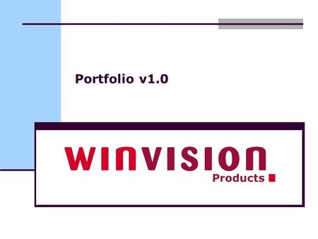 Portfolio v1.0 Products. Benefits Scalable Fast Full interface via web services Fully integrated with Microsoft SharePoint Easy navigation Competence.