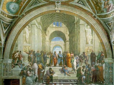 Raphael, The School of Athens, 1510. Diogenes I wonder why people refer to me as “The Dog”?