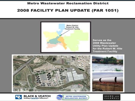 2008 Facility Plan Update May 2008. Purpose  Comprehensive Plan through 2033 –Builds on Past Work –Adjust for Changing Conditions  Identify Capacity,