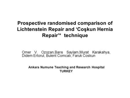 Ankara Numune Teaching and Research Hospital